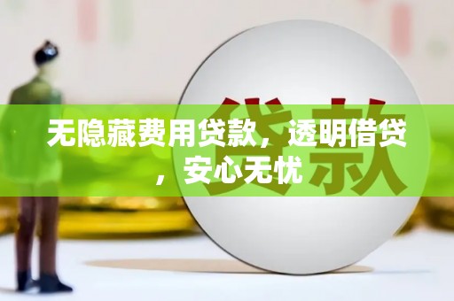 后龙无隐藏费用贷款，透明借贷，安心无忧