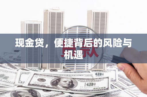 后龙现金贷，便捷背后的风险与机遇