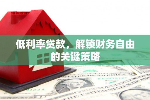 后龙低利率贷款，解锁财务自由的关键策略