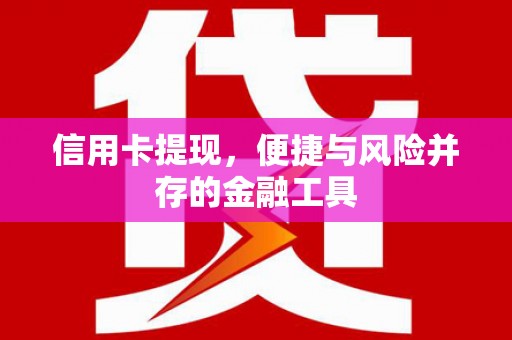 后龙信用卡提现，便捷与风险并存的金融工具
