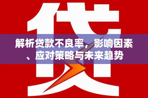 后龙解析贷款不良率，影响因素、应对策略与未来趋势