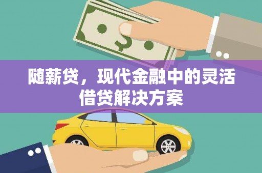 后龙随薪贷，现代金融中的灵活借贷解决方案