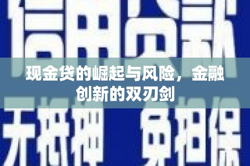 后龙现金贷的崛起与风险，金融创新的双刃剑