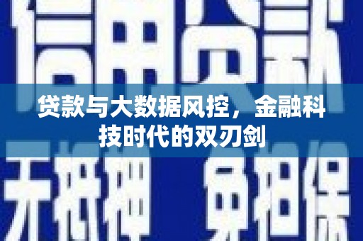后龙贷款与大数据风控，金融科技时代的双刃剑