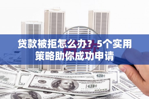 后龙贷款被拒怎么办？5个实用策略助你成功申请