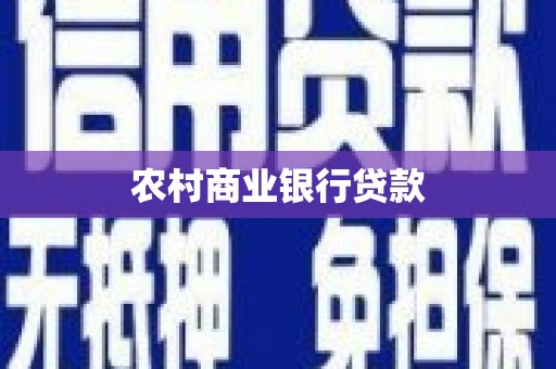 后龙农村商业银行贷款
