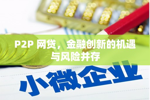 后龙P2P 网贷，金融创新的机遇与风险并存