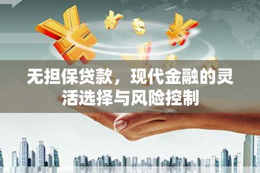 后龙无担保贷款，现代金融的灵活选择与风险控制