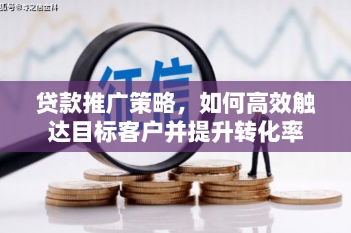 后龙贷款推广策略，如何高效触达目标客户并提升转化率