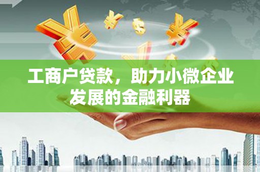 后龙工商户贷款，助力小微企业发展的金融利器
