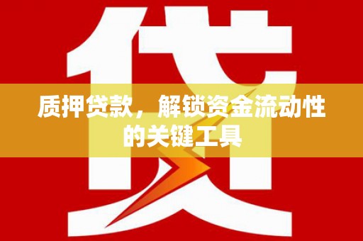 后龙质押贷款，解锁资金流动性的关键工具