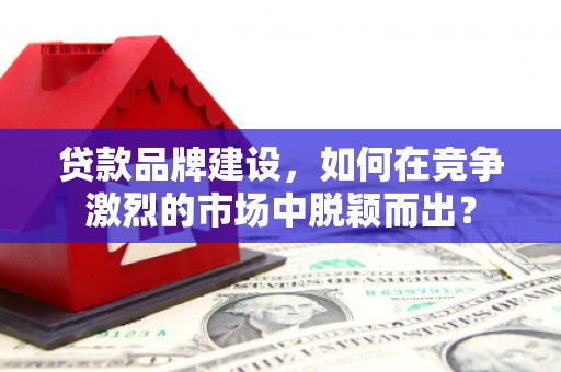 后龙贷款品牌建设，如何在竞争激烈的市场中脱颖而出？