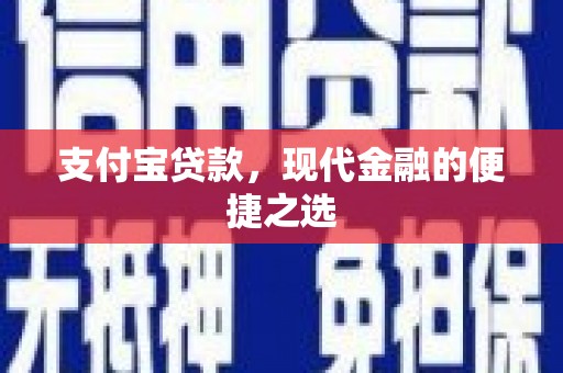 后龙支付宝贷款，现代金融的便捷之选