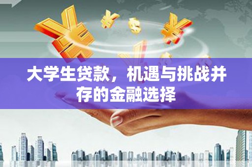后龙大学生贷款，机遇与挑战并存的金融选择