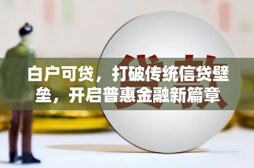 后龙白户可贷，打破传统信贷壁垒，开启普惠金融新篇章
