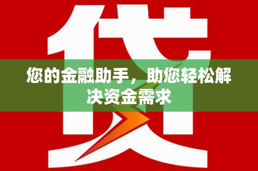 后龙您的金融助手，助您轻松解决资金需求